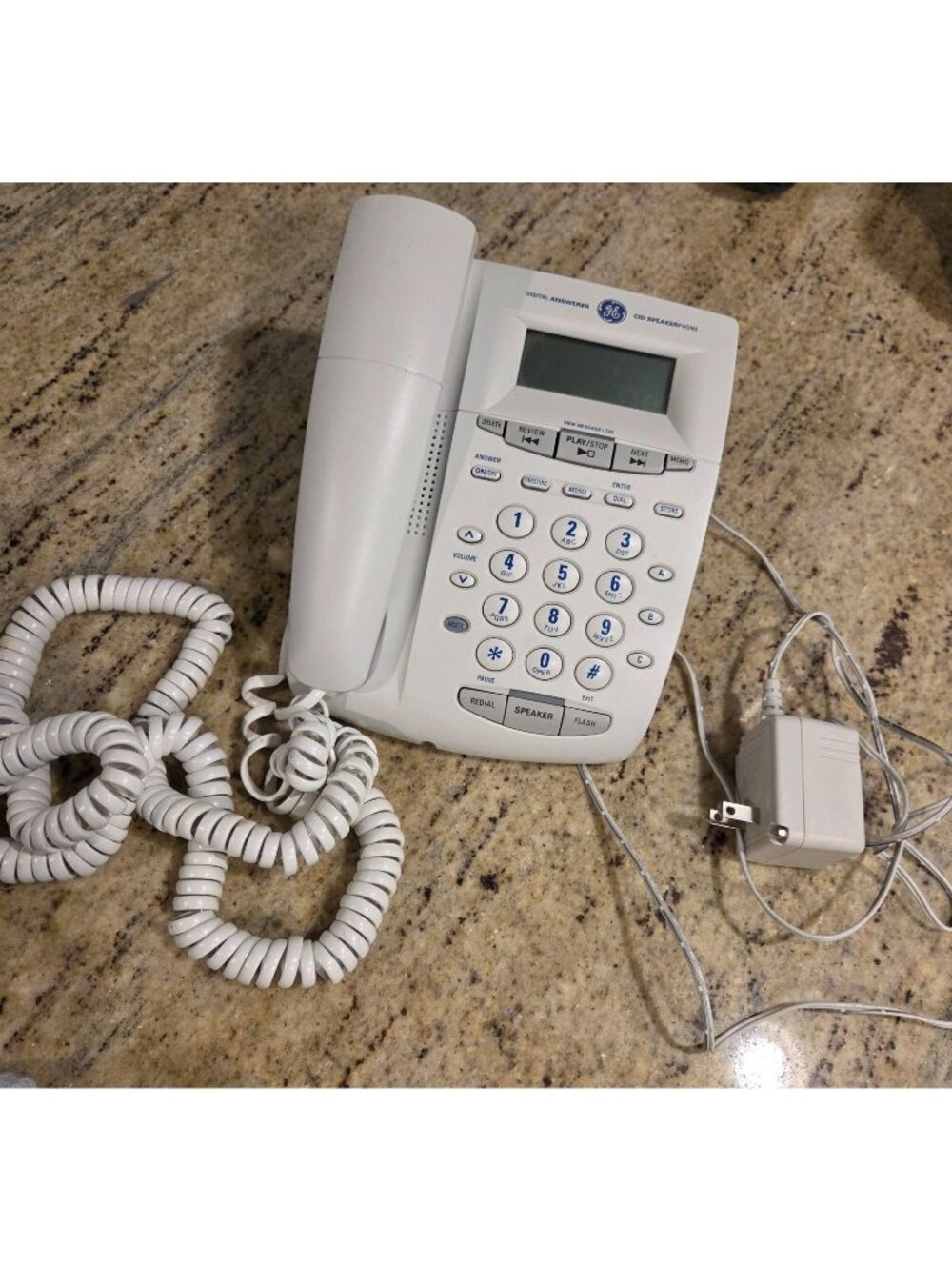 GE Corded Speakerphone with Answering Machine and Caller ID  29897GE1-A